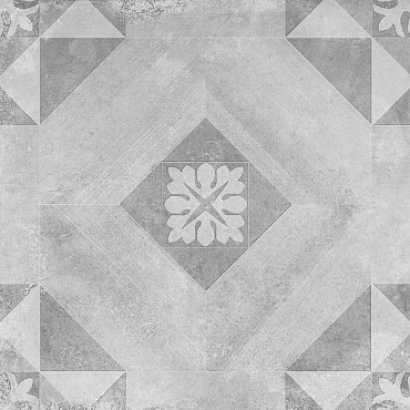 GeoCeramica® 60x60x4 Symbol Block Smoke*