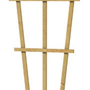 Grenen V-trellis 30-65 x 150 cm, groen geïmpregneerd. *