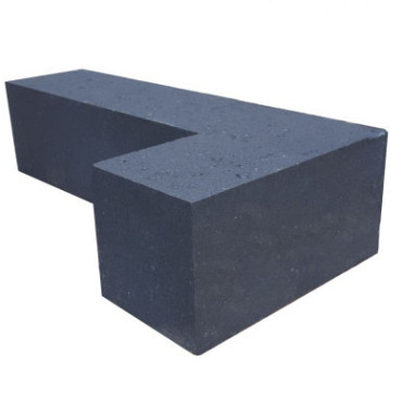 Patiohoekblok Antraciet 60x15x15cm strak *