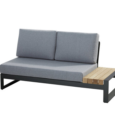 Matisse modular 2 seater bench LEFT AND RIGHT with 3 cushions Anthracite - Showroommodel OP=OP