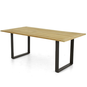Condor dining table base, aluminium Black