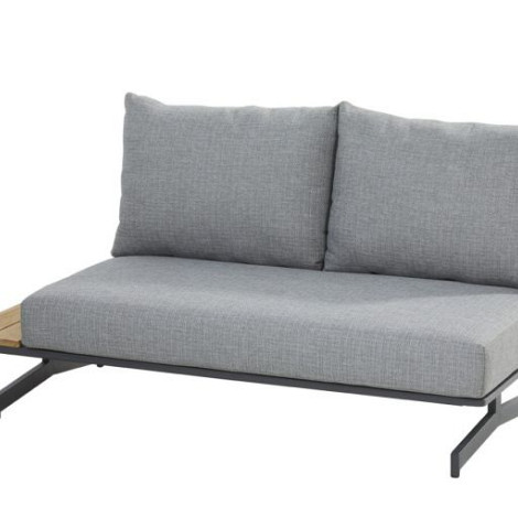 Fortuna modular 2 seater bench left or right with 3 cushions Anthracite