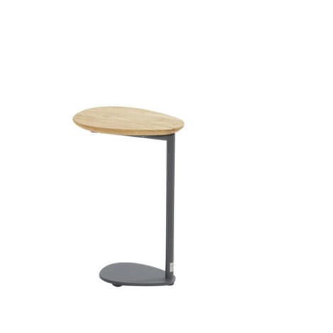 Clever support table teak teardrop shape Anthracite Anthracite