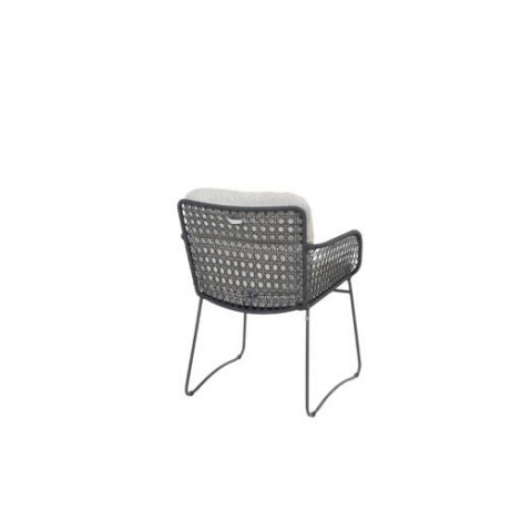 Aprilla dining chair anthracite with 2 cushions Anthracite