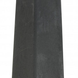 Betonpoer L, 18 x 18 x 50 cm, taps, bovenzijde 15 x 15 cm, schroefdraad M16, antraciet.