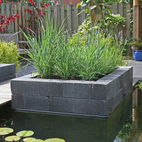 Patioblok getrom. 60x12x12 cm Antraciet *