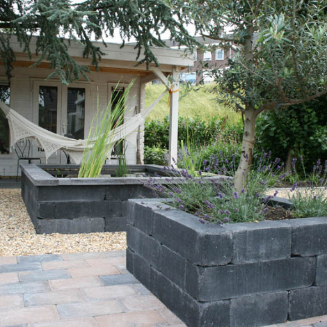 Patioblok getrom. 60x12x12 cm Antraciet *