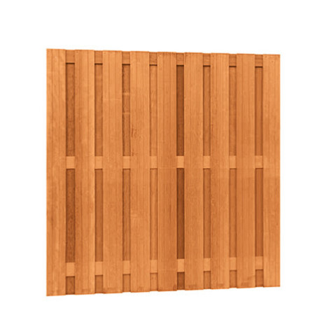 Hardhouten geschaafd plankenscherm 20-planks, recht verticaal, 180 x 180 *