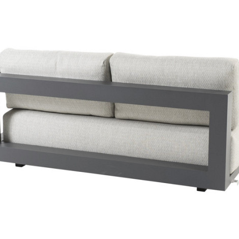 Metropolitan 2.5 seater bench left arm with 5 cushions Anthracite