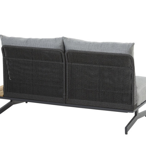 Fortuna modular 2 seater bench left or right with 3 cushions Anthracite