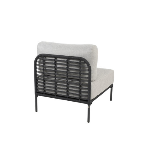 Fabrice living chair Anthracite with 2 cushions Anthracite