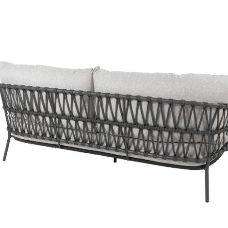 Calpi living bench 3 seater with 3 cushions Anthracite