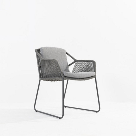 Accor dining chair with 2 cushions Anthracite