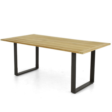 Condor dining table base, aluminium Black