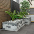 Natuursteen Basalt vijverranden 3x15x100 cm Gevlamd & geborsteld**