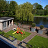 Natuursteen Basalt vijverranden 3x20x100 cm Geslepen**