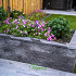 Grenen geschaafd plankenscherm 21-planks 17 mm, 180 x 180 cm, verticaal recht met trellis, groen geïmpregneerd. *