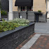 Natuursteen Basalt vijverranden 3x15x100 cm Geslepen**