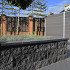 Hardsteen vijverranden 3x15x100 cm**
