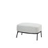 Fabrice footstool Anthracite with cushion Anthracite