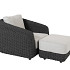 Saint-Tropez living chair anthracite with 2 cushions Anthracite