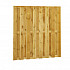 Grenen geschaafd plankenscherm 18-planks 13 mm, 180 x 180 cm recht, groen geïmpregneerd. *