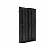 Grenen geschaafde plankendeur op verstelbaar zwart stalen frame 100 x 180 cm, recht, zwart gedompeld. *
