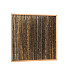 Bamboescherm van zwarte bamboestokken in douglas frame 186 x 186 cm