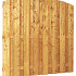 Grenen geschaafd plankenscherm 18-planks 15 mm, 179 x 164/179 cm, verticaal toog, groen geïmpregneerd. *