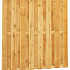 Grenen geschaafd plankenscherm 18-planks 13 mm, 180 x 180 cm recht, groen geïmpregneerd. *