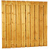 ++ Grenen geschaafd plankenscherm 21-planks 17 mm, 180 x 180 cm, verticaal recht, groen geïmpregneerd.