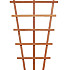 Hardhouten V-trellis 30-65 x 150 cm. *