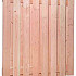 Douglas geschaafd plankenscherm 17-planks 18 mm, 180 x 180 cm, onbehandeld. *