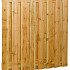 Grenen fijnbezaagd plankenscherm 17-planks 17 mm 180 x 180 cm verticaal recht groen gempregneerd