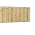 Jumboscherm geschaafd vuren 17-planks 15 mm 180 x 90 cm recht verticaal
