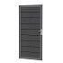 Composiet deur in aluminium frame 90 x 183 cm, antraciet. *
