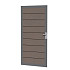 Composiet deur in aluminium frame 90 x 183 cm, bruin. *
