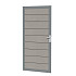 Composiet deur in aluminium frame 90 x 183 cm, grijs. *