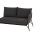 Antara modular 2 seater bench Webbing Anthracite left arm with 3 cushions - Showroommodel OP=OP