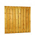 Grenen geschaafd plankenscherm 21-planks 15 mm, 180 x 180 cm, verticaal recht, groen geïmpregneerd. *