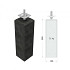 Betonpoer M 15 x 15 x 58 cm, antraciet, gecoat, schroefdraad M20.