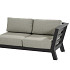 Meteoro modular 2 seater bench L arm with 4 cushions Anthracite