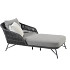 Marbella daybed single with 3 cushions Anthracite