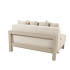 Raffinato living bench 1.5 seater left latte with 6 cushions Latte