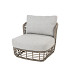 Lugano living chair pure with 3 cushions Pure
