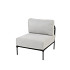 Fabrice living chair Anthracite with 2 cushions Anthracite