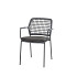 Barista stacking chair Blue with cushion Blue - Colour cushions: Black Venao 093