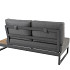 Kioto modular 2 s-bench LEFT + RIGHT anthracite with 3 cushions Anthracite