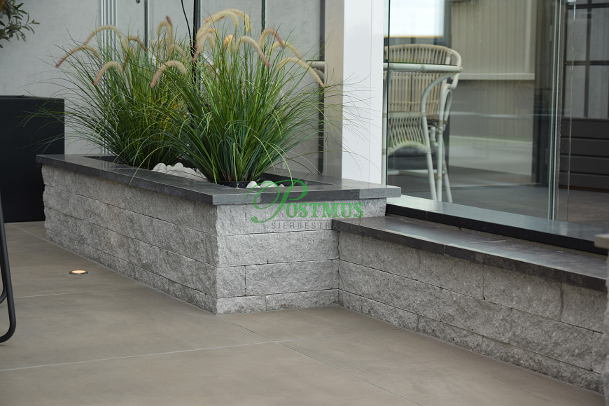 Hardsteen vijverranden 3x15x100 cm**