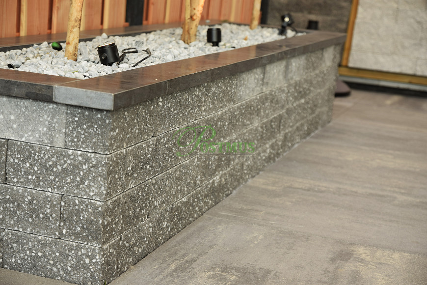 Hardsteen vijverranden 3x15x100 cm**